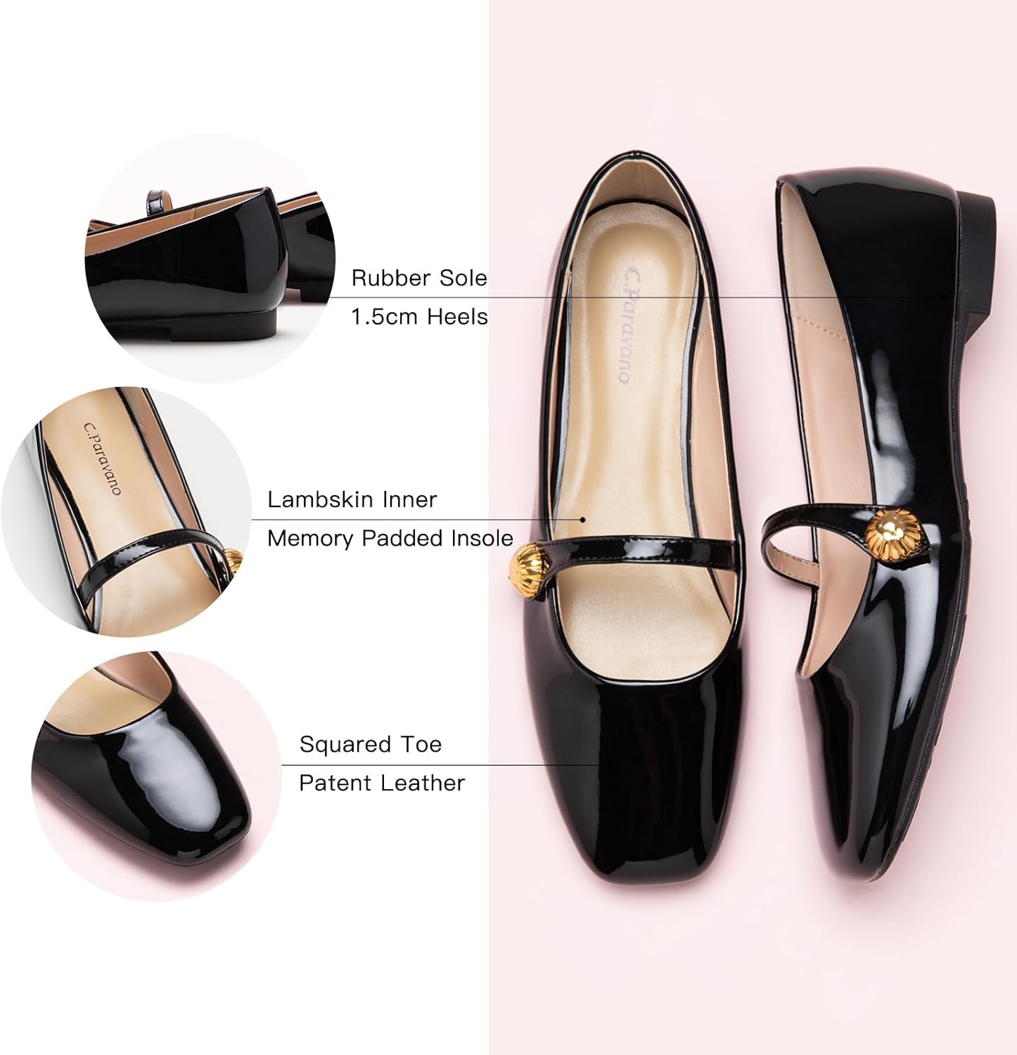 Zapatos Mary Jane Cuero Negro Zapatos Mary Jane Cuero Negro